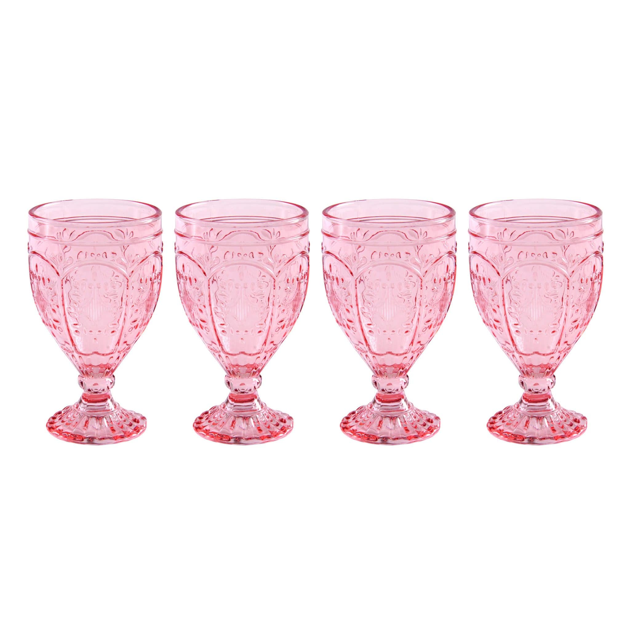 Trestle Goblets Set of 4, Blush view 2