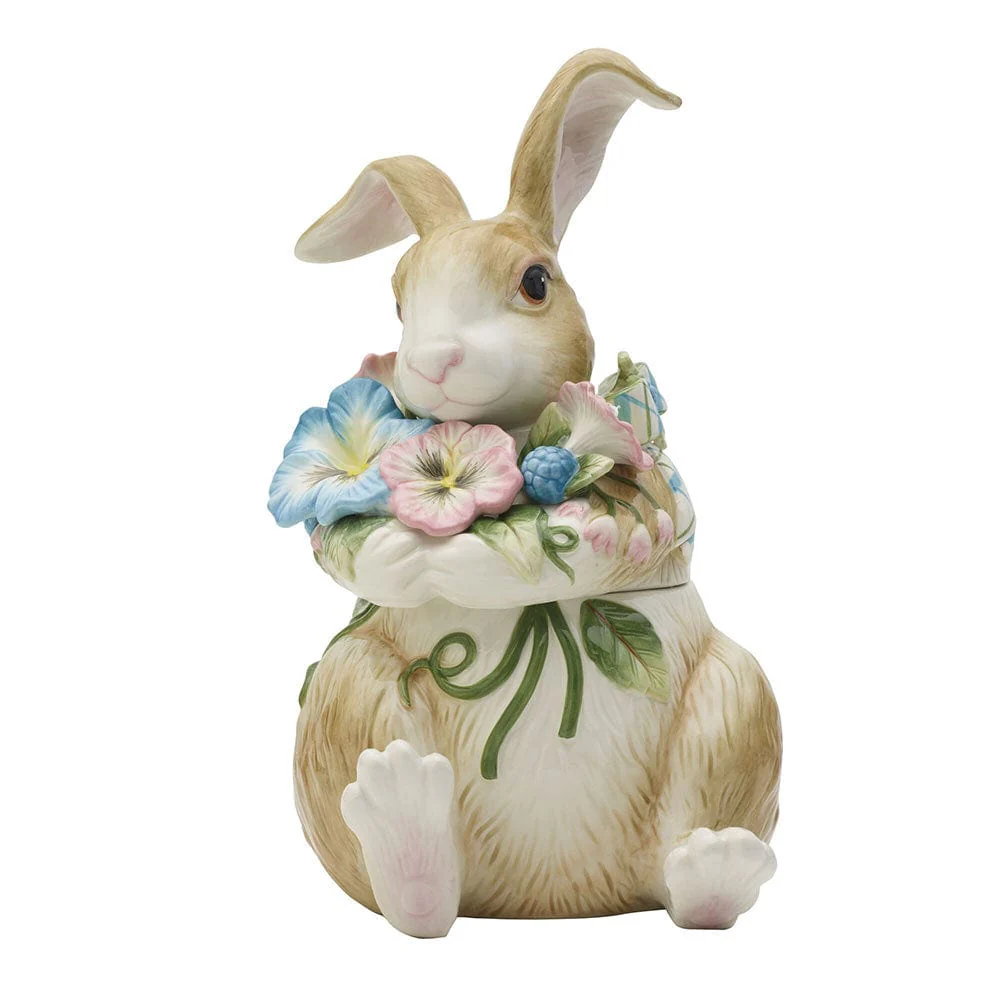 Toulouse Rabbit Cookie Jar Figurine view 2