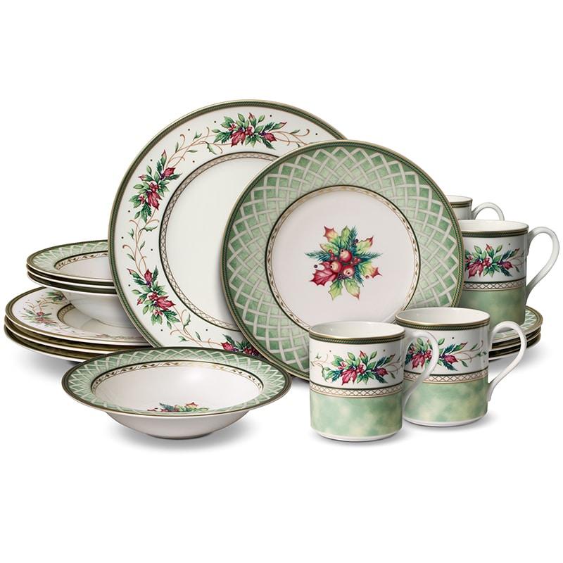 Winter Holiday 16 Piece Dinnerware Set, Service for 4 view 2