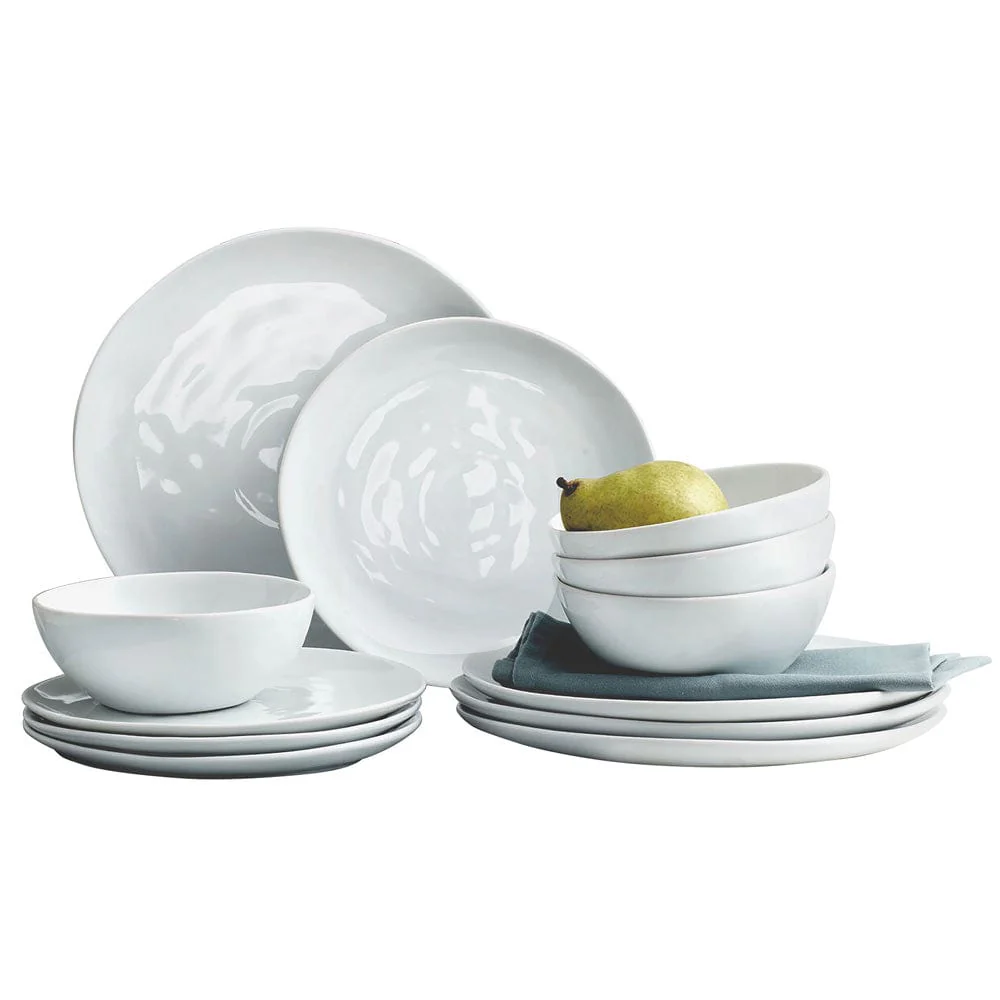 Everyday White® Organic 12 Piece Dinnerware Set, Service for 4 view 2