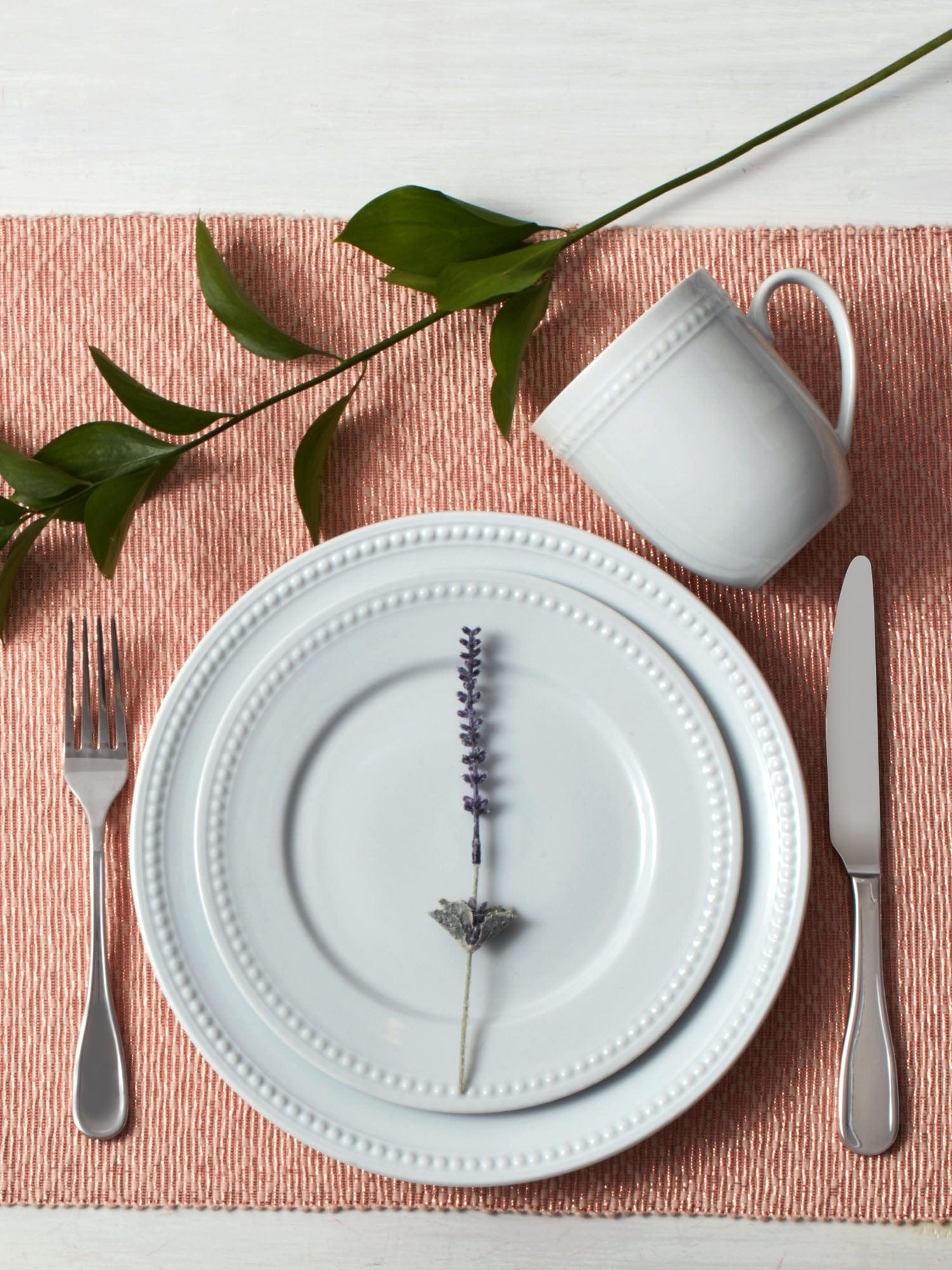 Everyday White Beaded Dinnerware